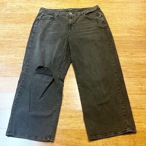 Target Wild Fable Dark Gray High-Rise Baggy Jeans. Size Women's 18